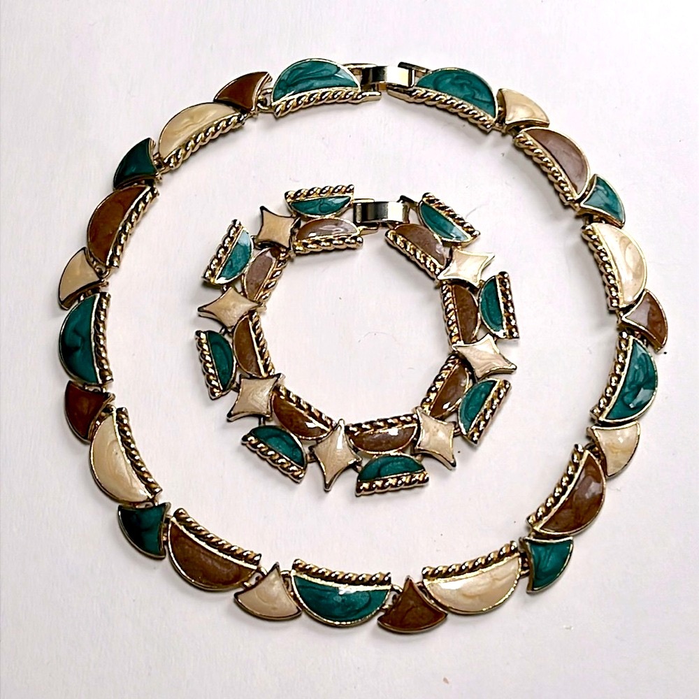 Vintage MCM Necklace & Bracelet Set